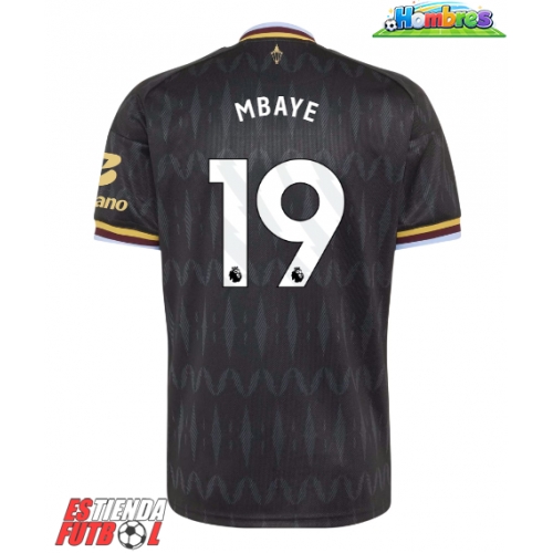 Aston Villa Ibrahim Mbaye #19 Segunda Equipación 2026-27 Manga Corta